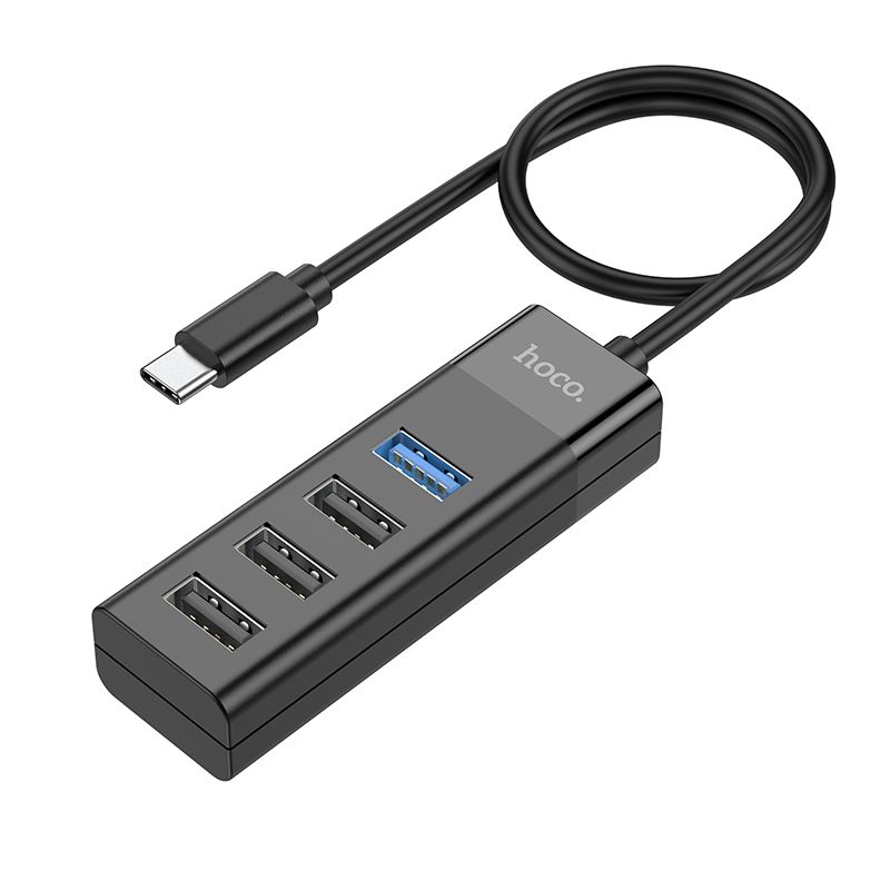 Hoco 4 poorts HUB Cable - USB-C naar USB-A 2.0 en 3.0