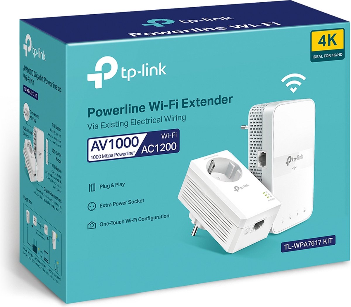 TP-Link TL-WPA7617 Kit 1000 Mbps 2 adapters (wifi)