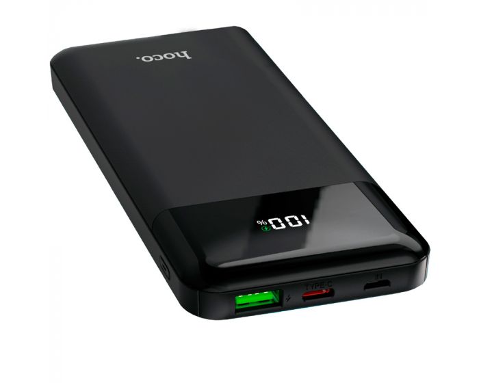 Hoco Powerbank 10.000 mAh USB-C Output QC 3.0 Black