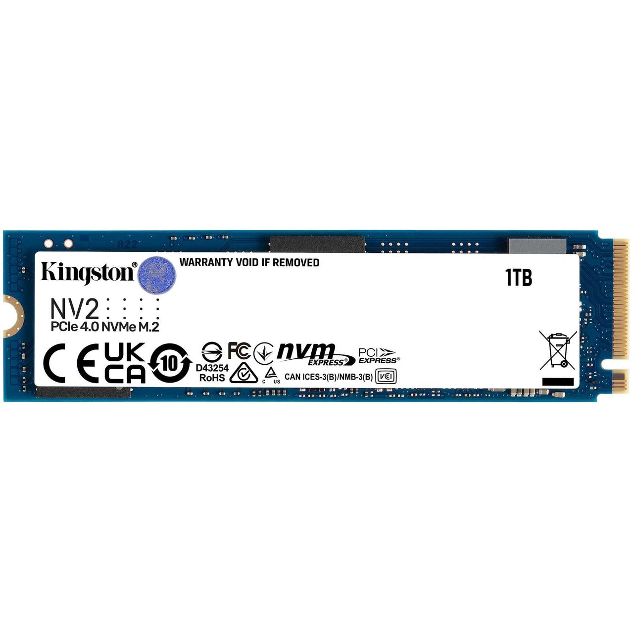 Kingston NV2 SSD – 1 TB – M.2 2280 – PCIe 4.0 x4 – NVMe