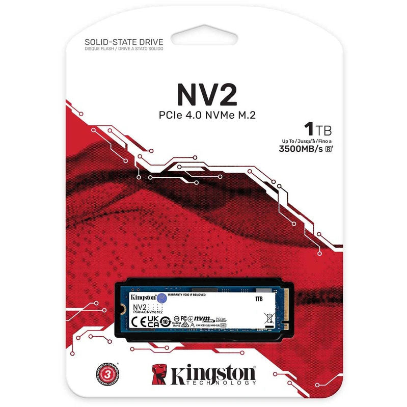 Kingston NV2 SSD – 1 TB – M.2 2280 – PCIe 4.0 x4 – NVMe