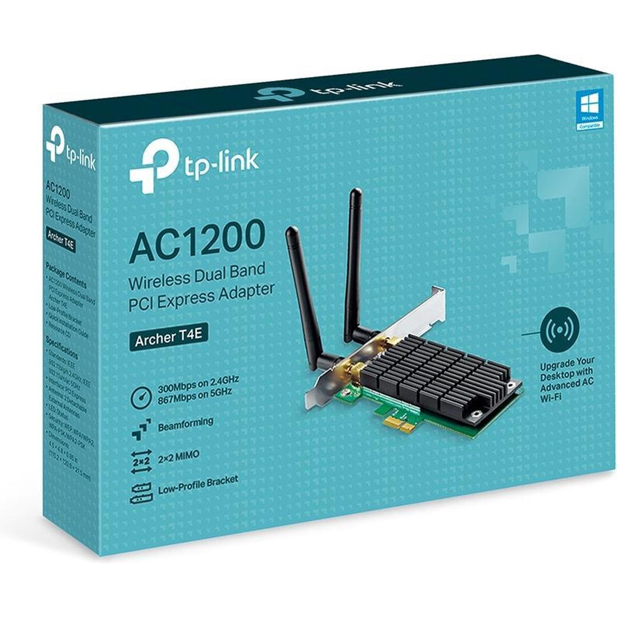 TP-Link AC1200 Draadloze Dual-band PCI Express-adapter Archer T4E