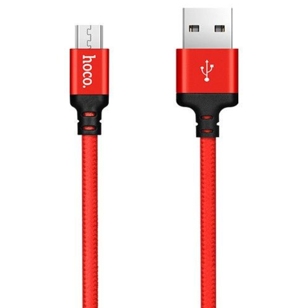 Hoco Charge&Synch Micro USB Cable Red (1 meter)