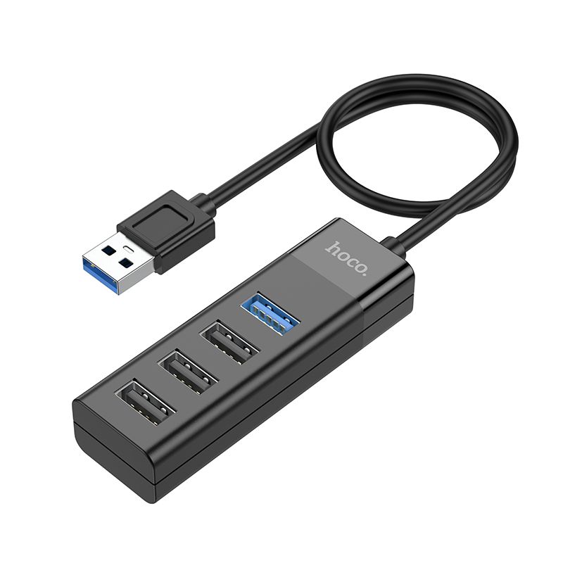 Hoco 4 poorts HUB Cable - USB-A naar USB-A 2.0 en 3.0