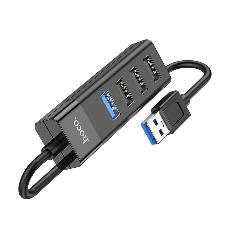 Hoco 4 poorts HUB Cable - USB-A naar USB-A 2.0 en 3.0