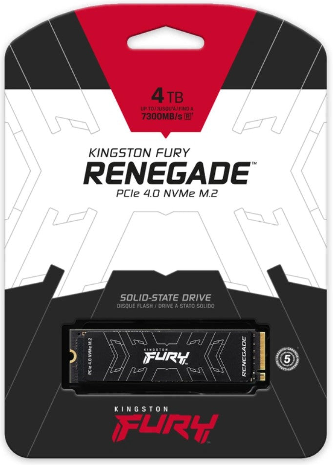 Kingston Fury Renegade – 4 Tb – M.2 2280 – PCIe 4.0 x4 – NVMe