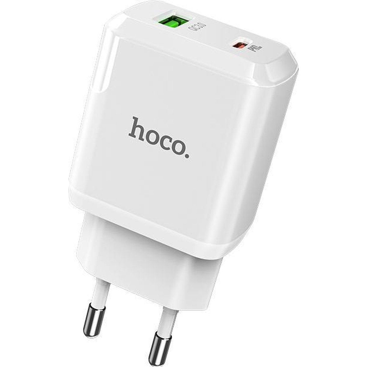 Hoco Dual Port Speed Charger 20W White