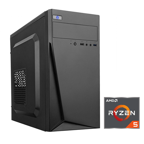 Desktopsysteem – AMD Ryzen 5 4600G / 500 GB SSD / 8 GB DDR4 / Windows 11 Pro