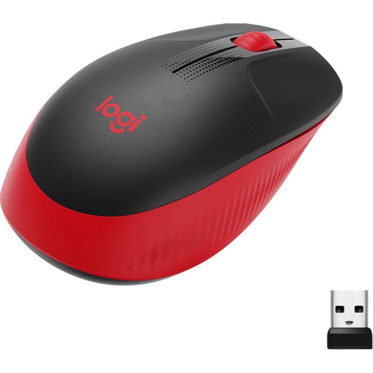 Logitech M190 - Draadloze muis - Rood