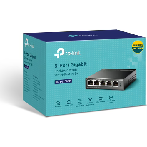 TP-Link TL-SG1005P 5-port GB 4xPoE Switch 56W