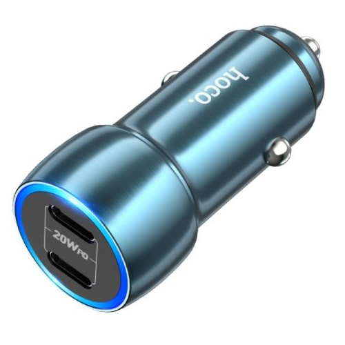 Hoco - 40W dual port car charger USB-C